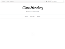 Tablet Screenshot of clarahaneberg.com